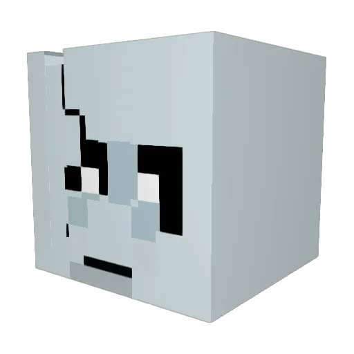 GeilerRainerW Minecraft avatar head, 3D render