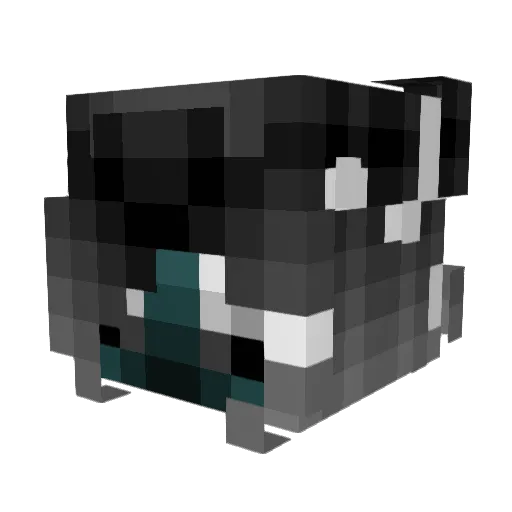 Geilking Minecraft avatar head, 3D render
