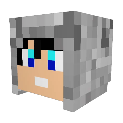 Geilo_HD Minecraft avatar head, 3D render