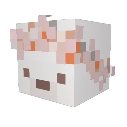 Geimeo Minecraft avatar head, 3D render