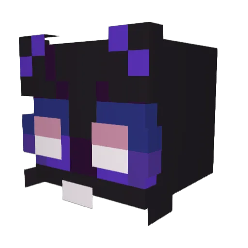 GeimerGayGoat Minecraft avatar head, 3D render