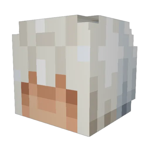 Geist88 Minecraft avatar head, 3D render