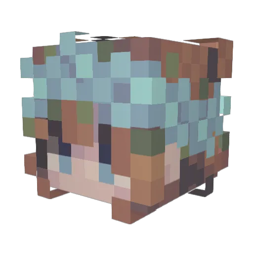 GeistZero Minecraft avatar head, 3D render