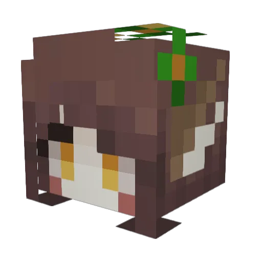 GeisterZerg69 Minecraft avatar head, 3D render
