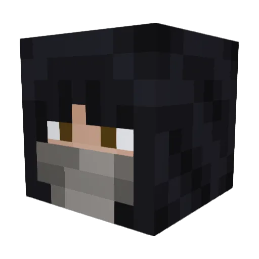 Geistt Minecraft avatar head, 3D render