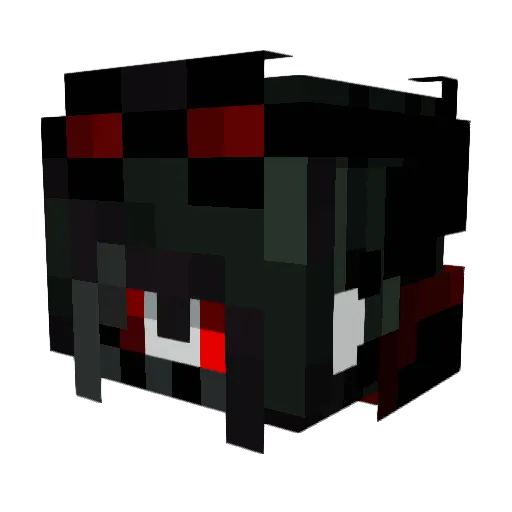Geitanger Minecraft avatar head, 3D render