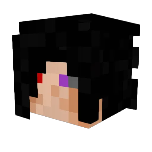 Geitemarken Minecraft avatar head, 3D render