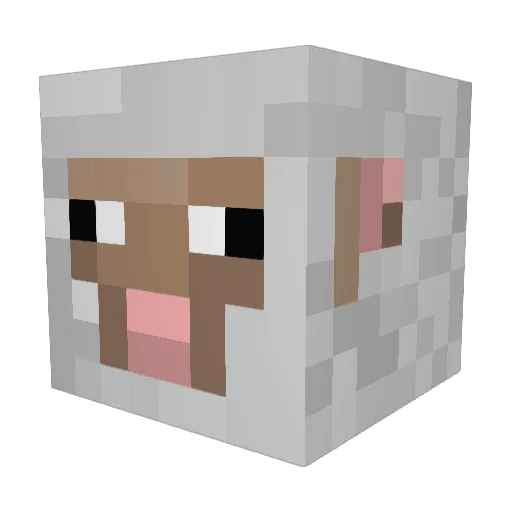 GekkeSjon_ Minecraft avatar head, 3D render