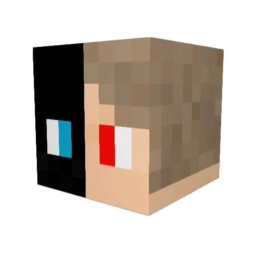Gekkemannn Minecraft avatar head, 3D render