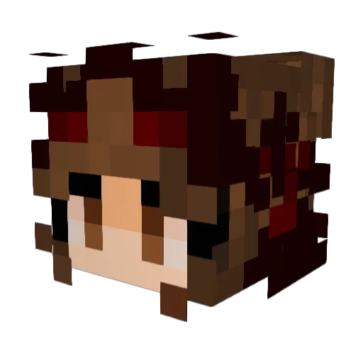GekoKeman Minecraft avatar head, 3D render