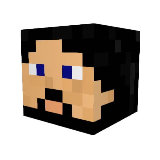 GekoKnight Minecraft avatar head, 3D render
