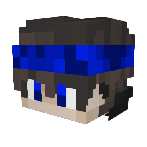 GekoMercure Minecraft avatar head, 3D render