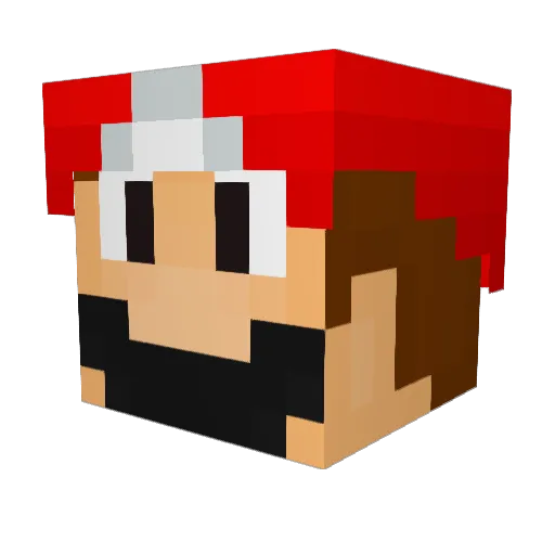 GekozMeleonz Minecraft avatar head, 3D render