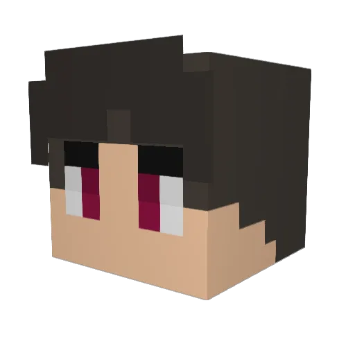 GekyEdits Minecraft avatar head, 3D render