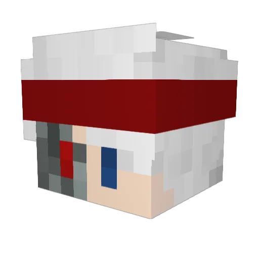 Gekyume_Bphmt Minecraft avatar head, 3D render