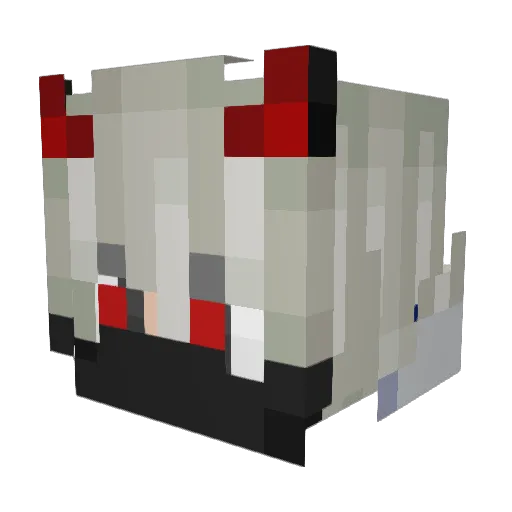GelEBean Minecraft avatar head, 3D render
