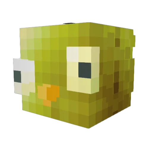 Gelatino12 Minecraft avatar head, 3D render