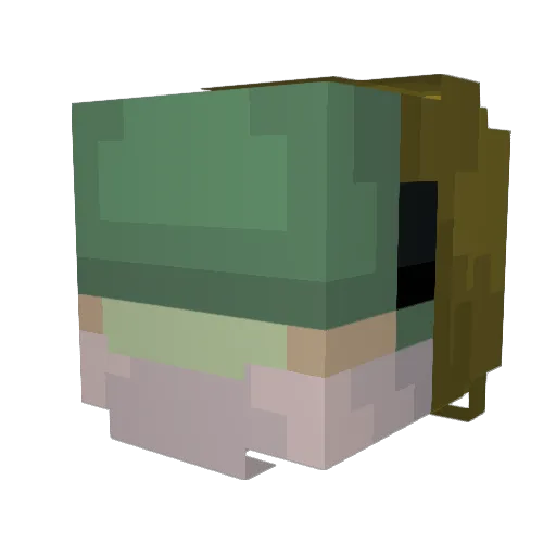 Gelato24 Minecraft avatar head, 3D render