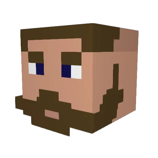 Gelato4 Minecraft avatar head, 3D render