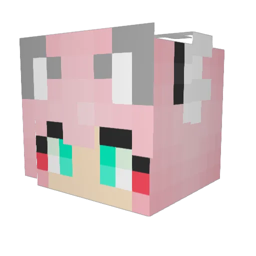 GelatoCookies Minecraft avatar head, 3D render