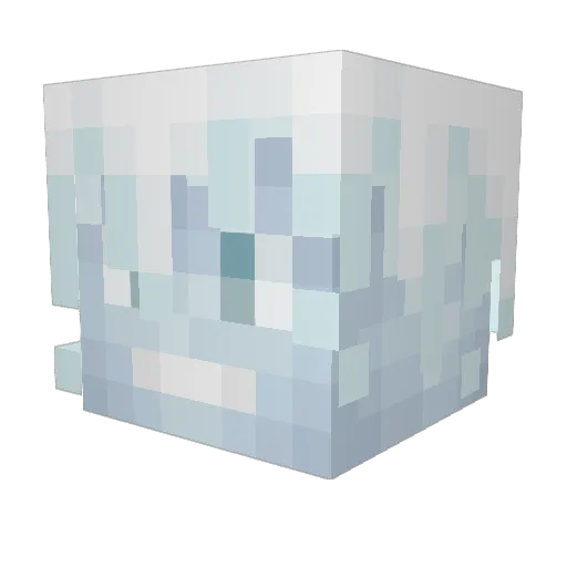 Gelato_ Minecraft avatar head, 3D render
