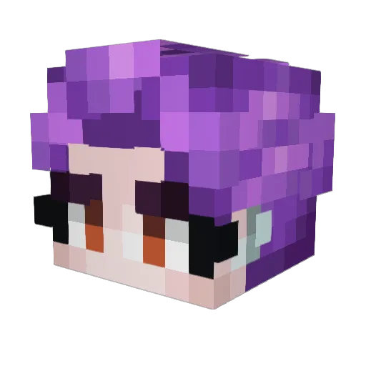 Gelatto_yo Minecraft avatar head, 3D render