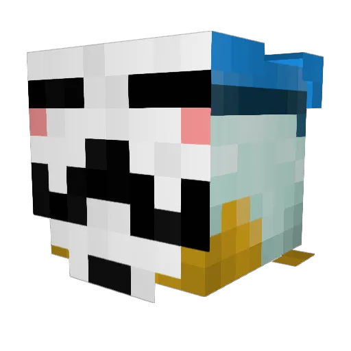 Gelbooru_ Minecraft avatar head, 3D render