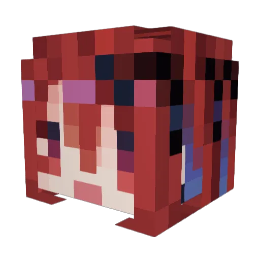 Geldarus Minecraft avatar head, 3D render