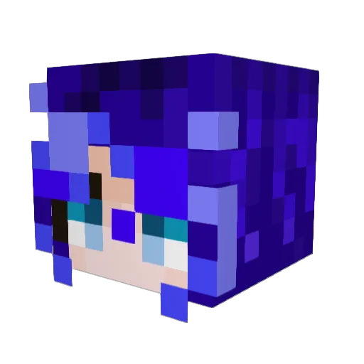 Gelden_I Minecraft avatar head, 3D render