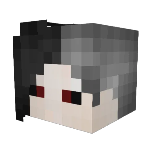 Geleveneu Minecraft avatar head, 3D render