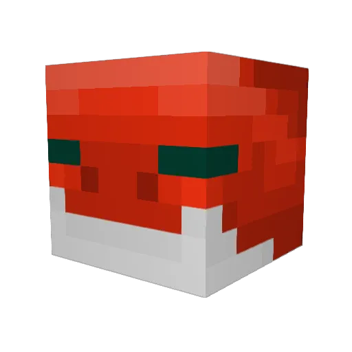 Gelidux Minecraft avatar head, 3D render