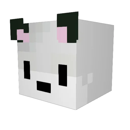 Gelit Minecraft avatar head, 3D render