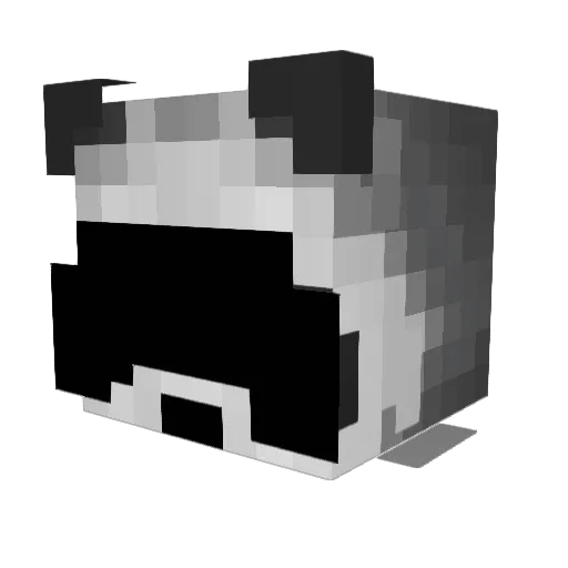 Gelli14 Minecraft avatar head, 3D render