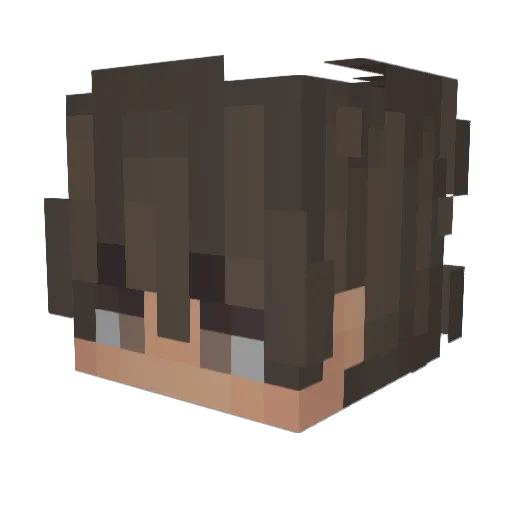 GellzHendsome Minecraft avatar head, 3D render
