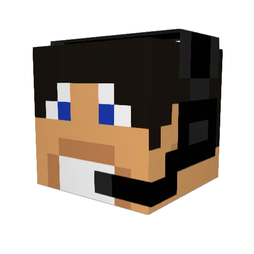 GeloCraft_BR Minecraft avatar head, 3D render