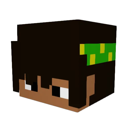 GeloOrig Minecraft avatar head, 3D render
