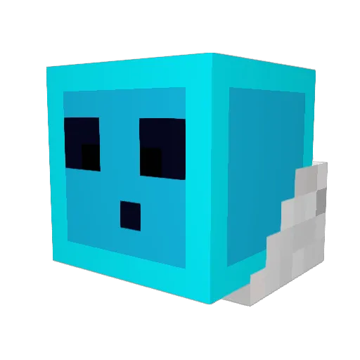 GeloX0 Minecraft avatar head, 3D render