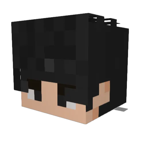 Gelodiamond Minecraft avatar head, 3D render