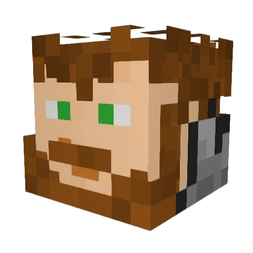 Gem113 Minecraft avatar head, 3D render