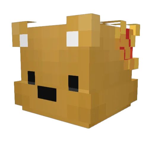GemDoy Minecraft avatar head, 3D render