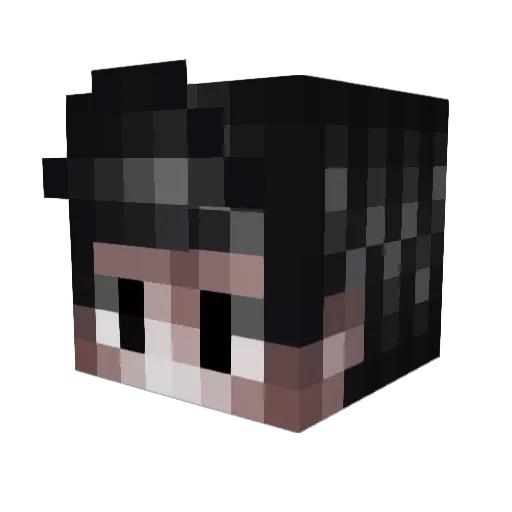 GemDrink Minecraft avatar head, 3D render