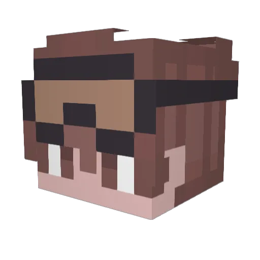 GemPlayzz Minecraft avatar head, 3D render