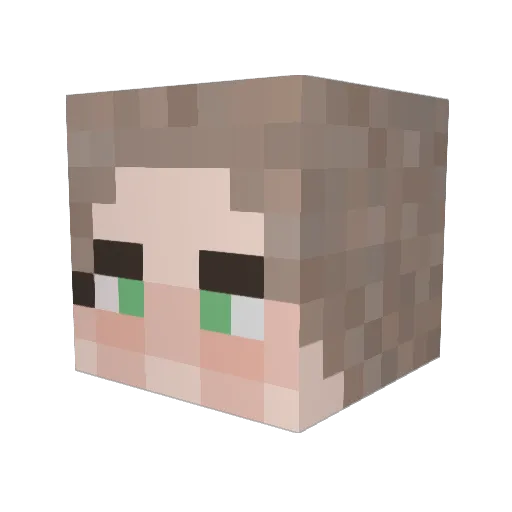 Gem_Bird Minecraft avatar head, 3D render