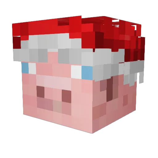 GemanarCurvar Minecraft avatar head, 3D render