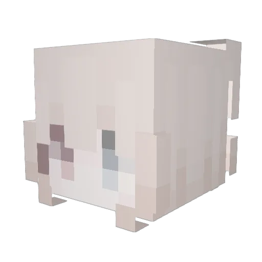Gemdung Minecraft avatar head, 3D render