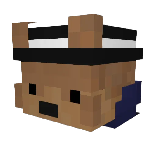 GemeHome Minecraft avatar head, 3D render