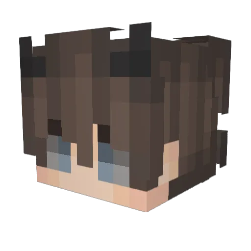 Gemidrandr Minecraft avatar head, 3D render