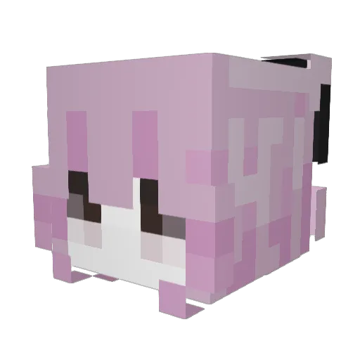 Gemini_Funky Minecraft avatar head, 3D render