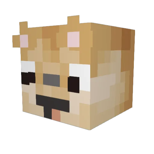 Geminix__ Minecraft avatar head, 3D render
