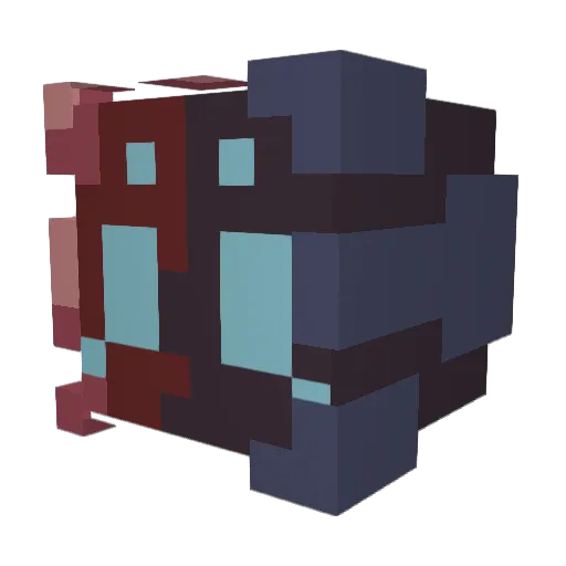 Geminpie Minecraft avatar head, 3D render